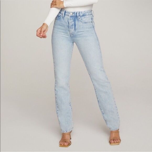 GOOD AMERICAN | Good Boy High Rise Jeans Light Wash Blue643 Women’s Size 2/26 - Picture 13 of 13